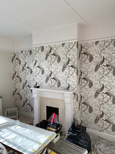 Wallpapering and feature walls